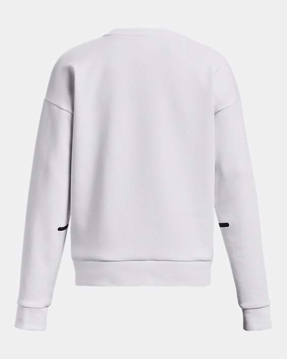 Women's UA Unstoppable Fleece Crew in White image number 6